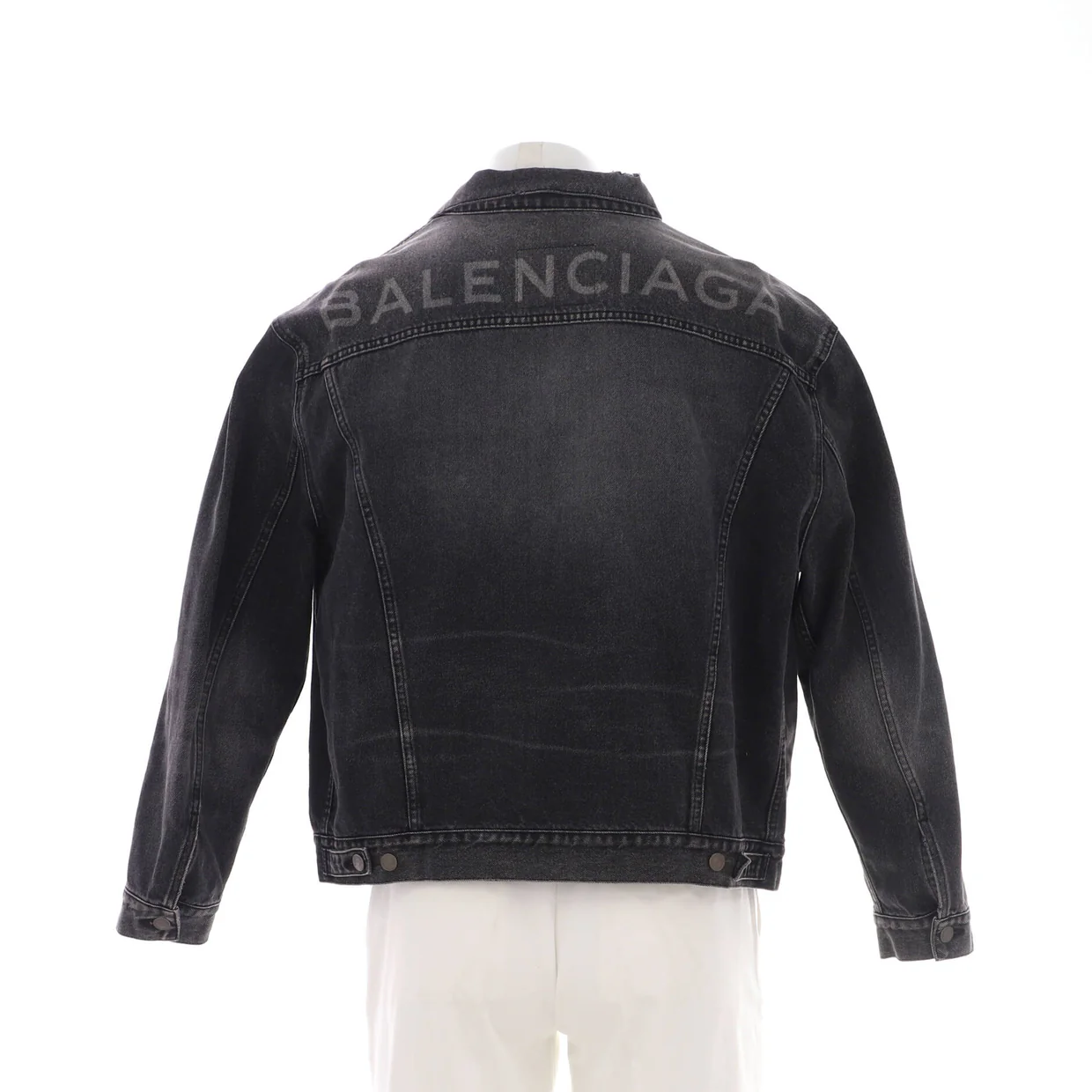 Men's Logo Oversized Jacket Denim - Deep Luxury