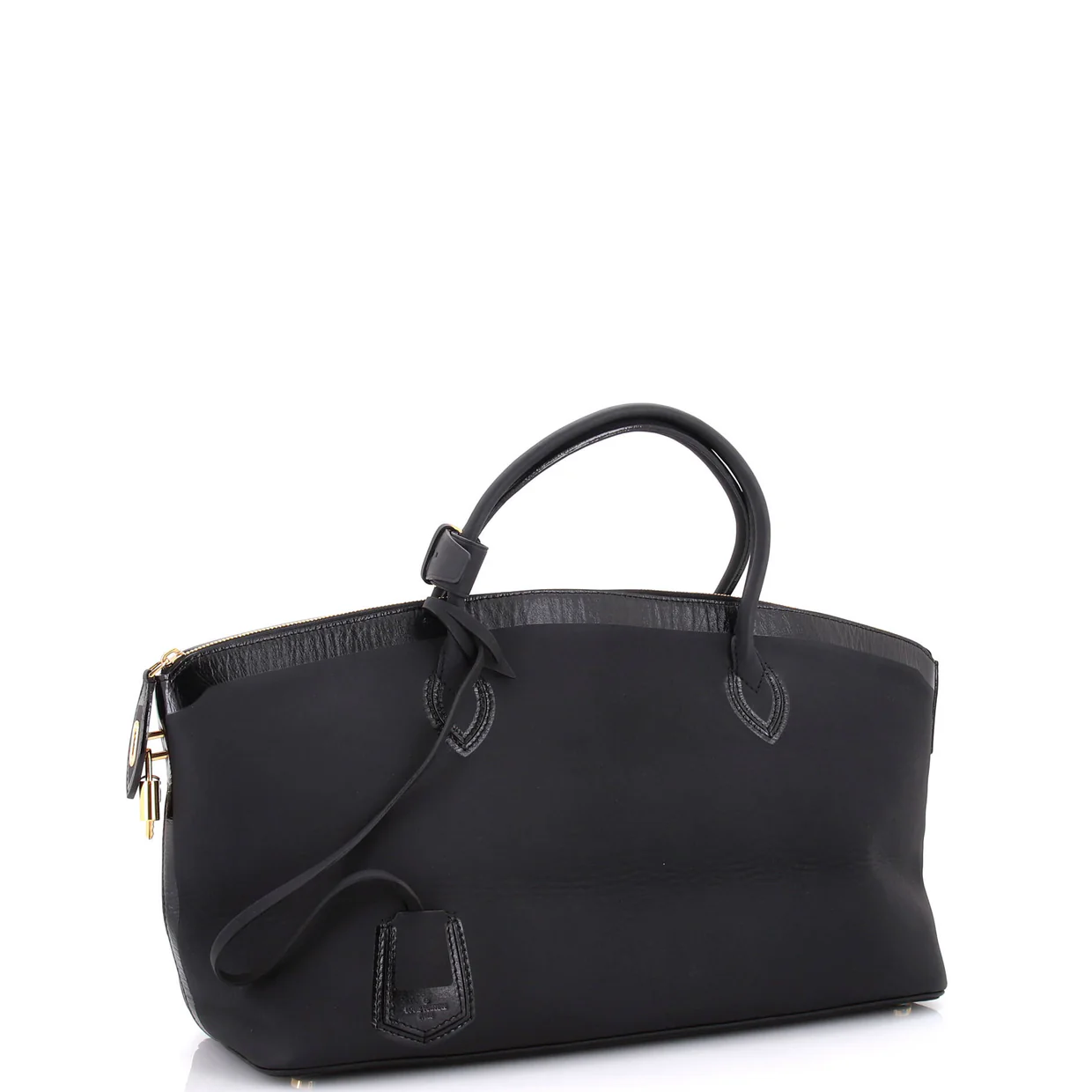 Obsession Lockit Handbag Rubberized Calfskin East West - Deep Luxury