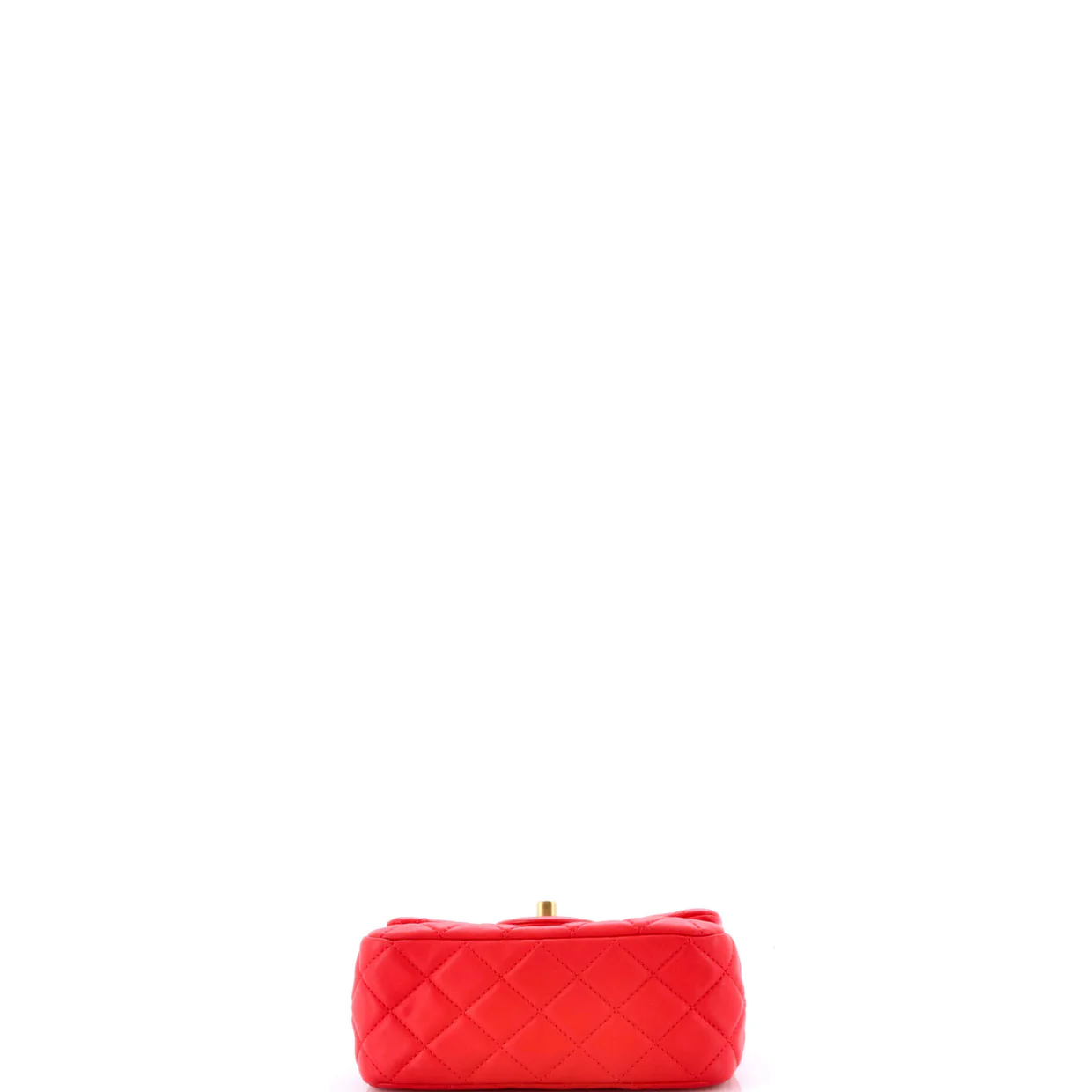 Pearl Crush Square Flap Bag Quilted Lambskin Mini - Deep Luxury