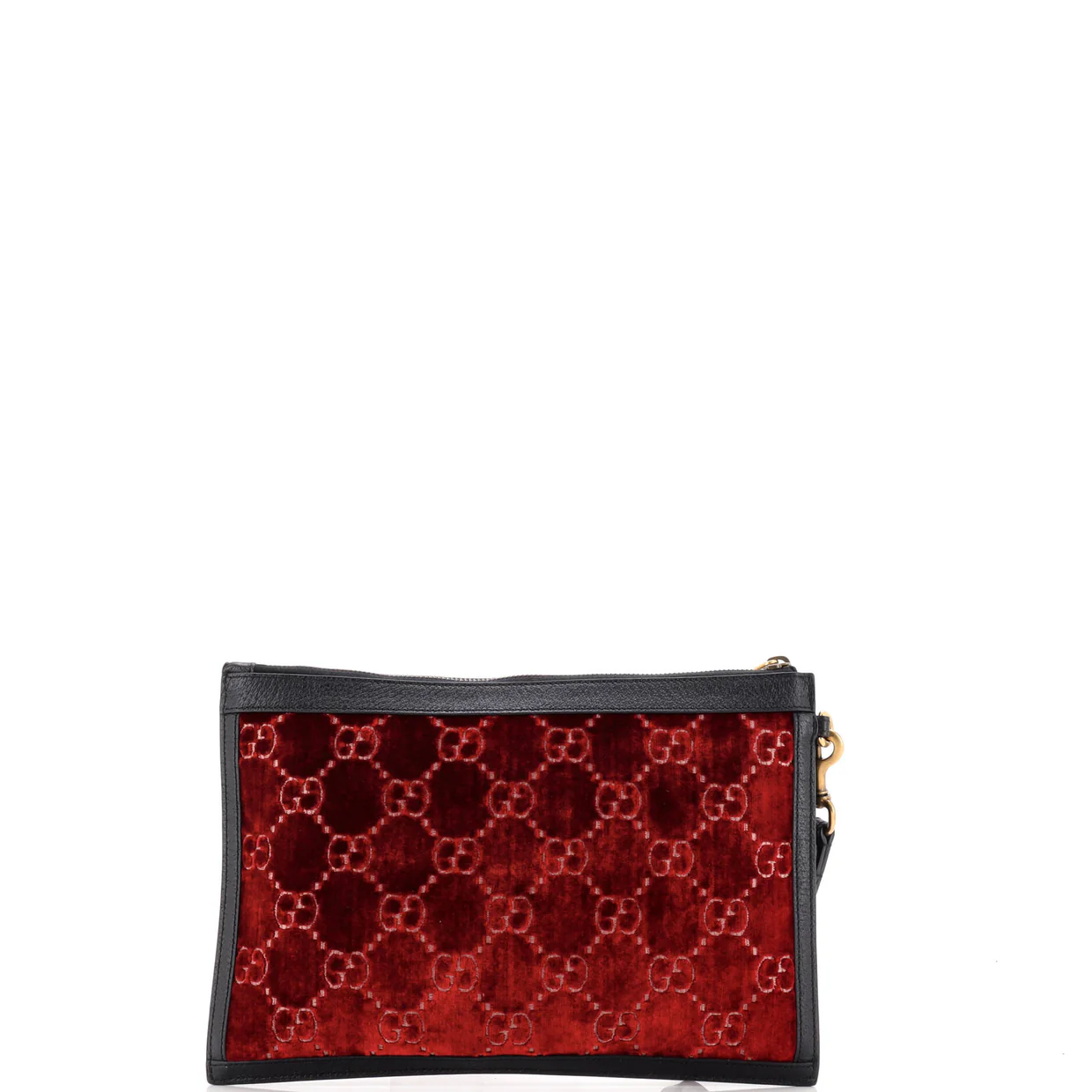 Ophidia Zip Pouch GG Velvet Large - Deep Luxury