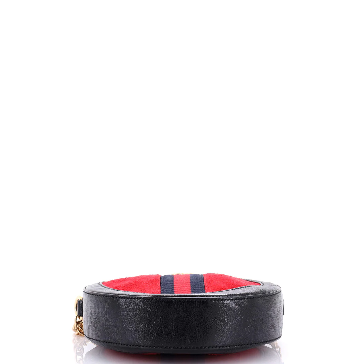 Ophidia Round Shoulder Bag Suede Mini - Deep Luxury