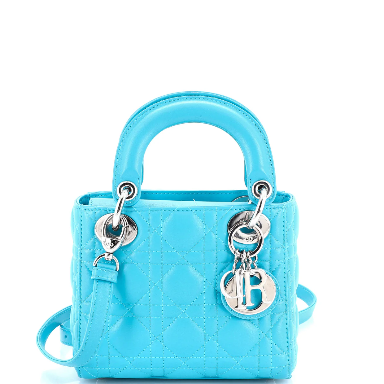 Lady Dior Bag Cannage Quilt Lambskin Mini - Deep Luxury