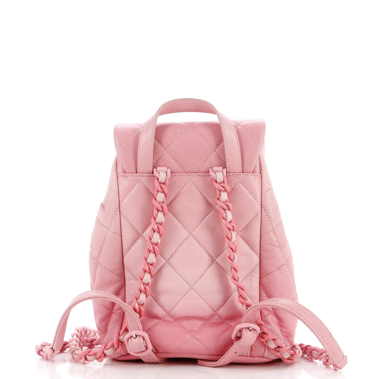 CC Flap Drawstring Backpack Quilted Ombre Caviar Mini - Deep Luxury