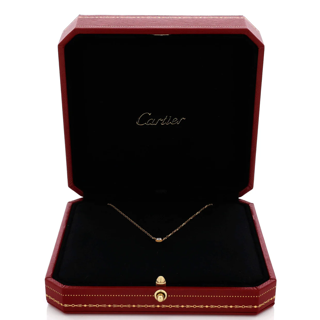 Cartier D'Amour Pendant Necklace 18K Yellow Gold and Diamond Small - Deep Luxury