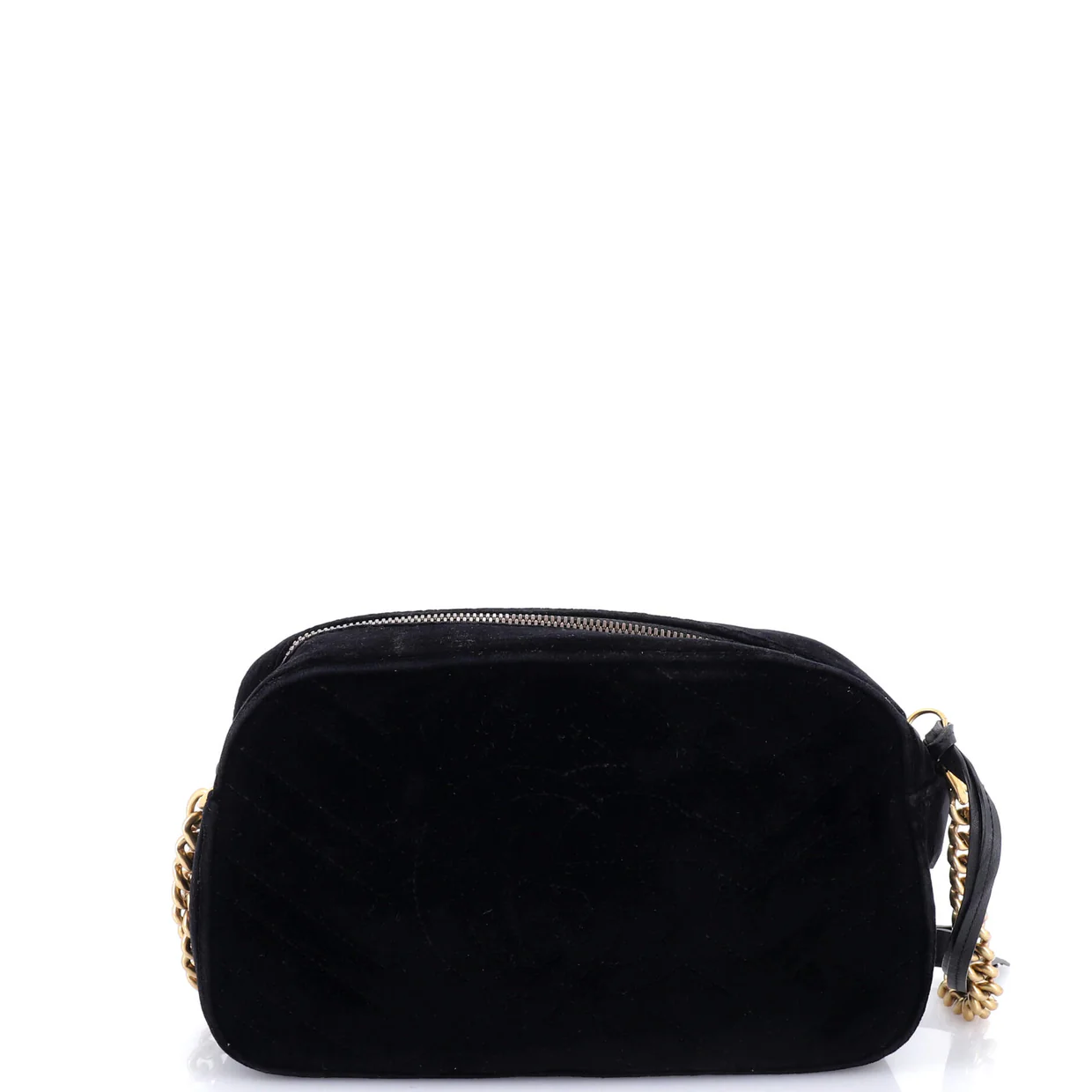 GG Marmont Shoulder Bag Matelasse Velvet Small - Deep Luxury