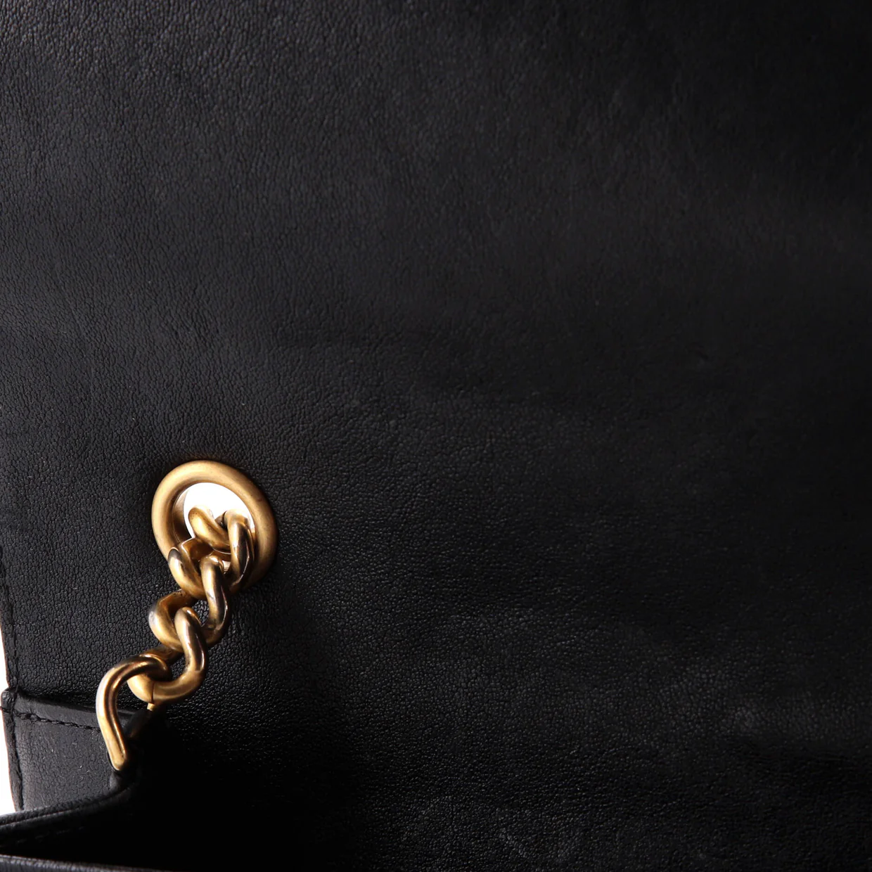 Front Chain Flap Bag Quilted Sheepskin Medium - Deep Luxury