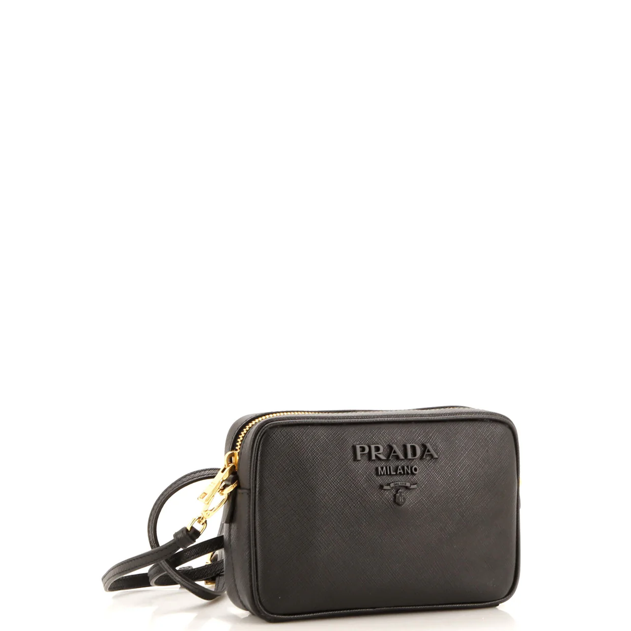 Monochrome Camera Bag Saffiano Leather Small - Deep Luxury