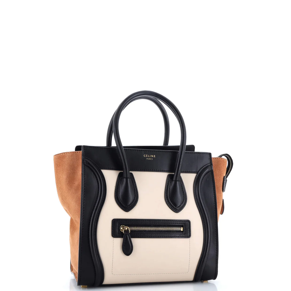 Tricolor Luggage Bag Leather Micro - Deep Luxury