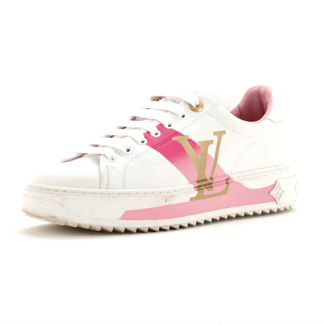 Women's Time Out Sneakers Wild at Heart Monogram Print Leather - Deep Luxury