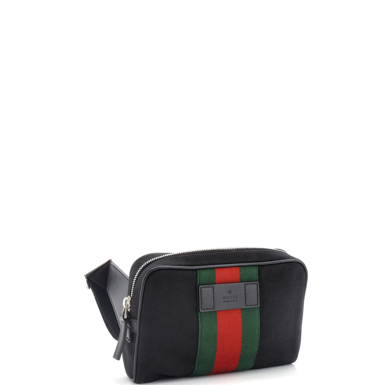 Slim Web Belt Bag Canvas - Deep Luxury