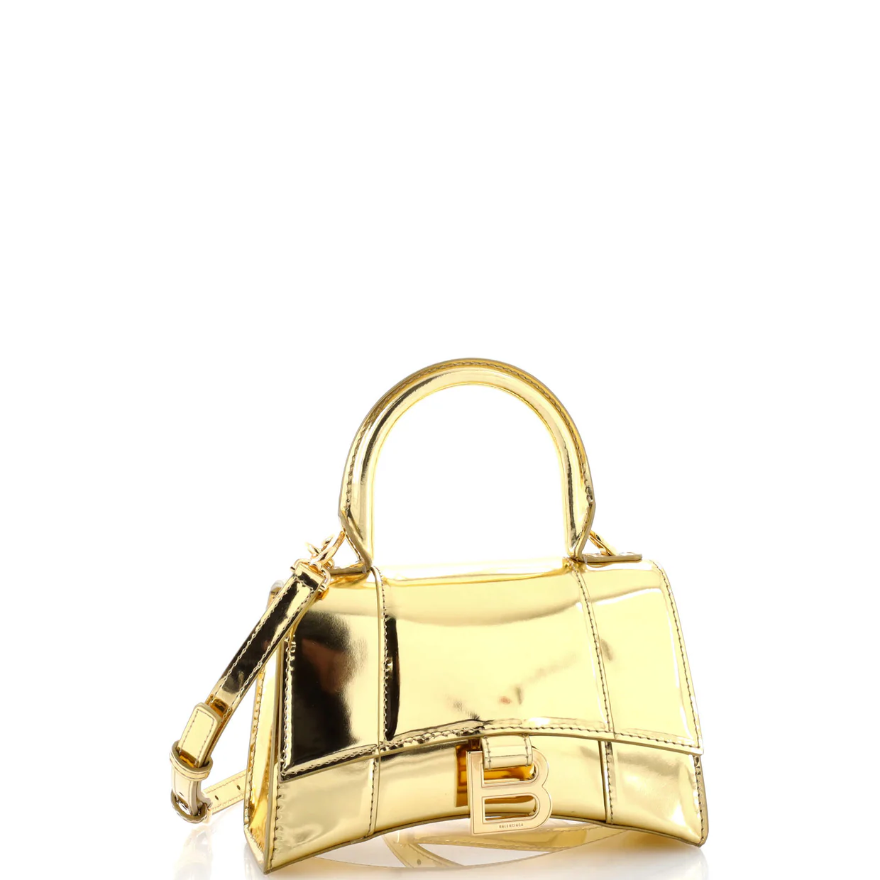 Hourglass Top Handle Bag Leather XS - Deep Luxury