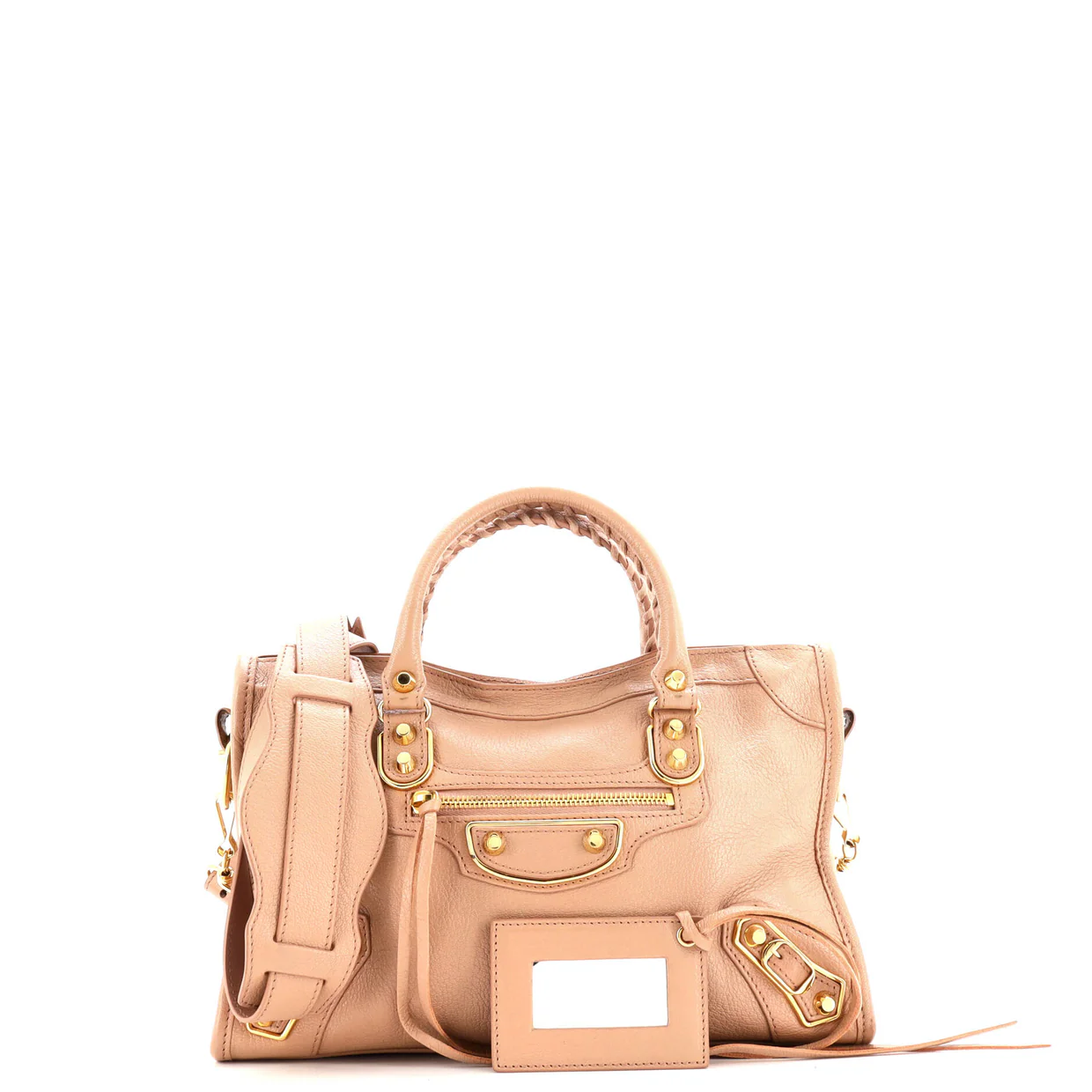 City Classic Metallic Edge Bag Leather Small - Deep Luxury