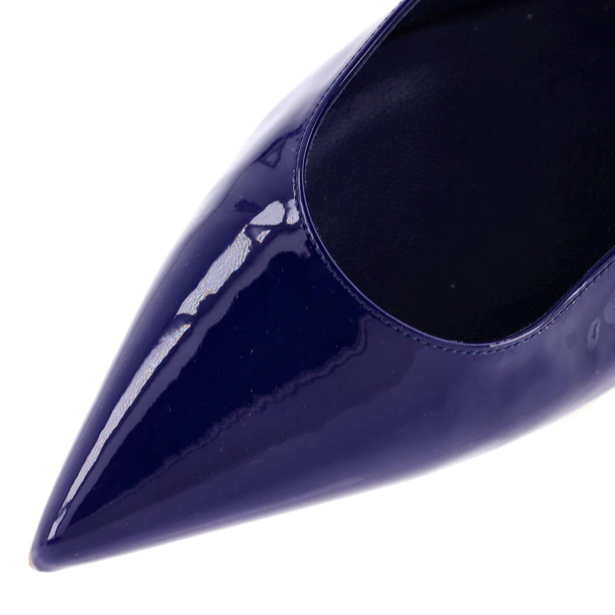 Hot Chickita Slingback Flats Patent - Deep Luxury