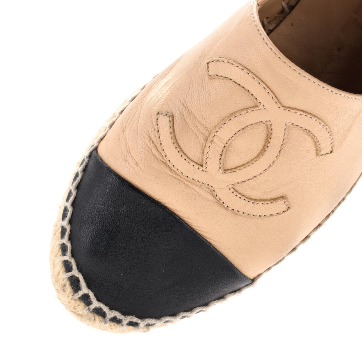 Women's CC Cap Toe Espadrilles Leather - Deep Luxury