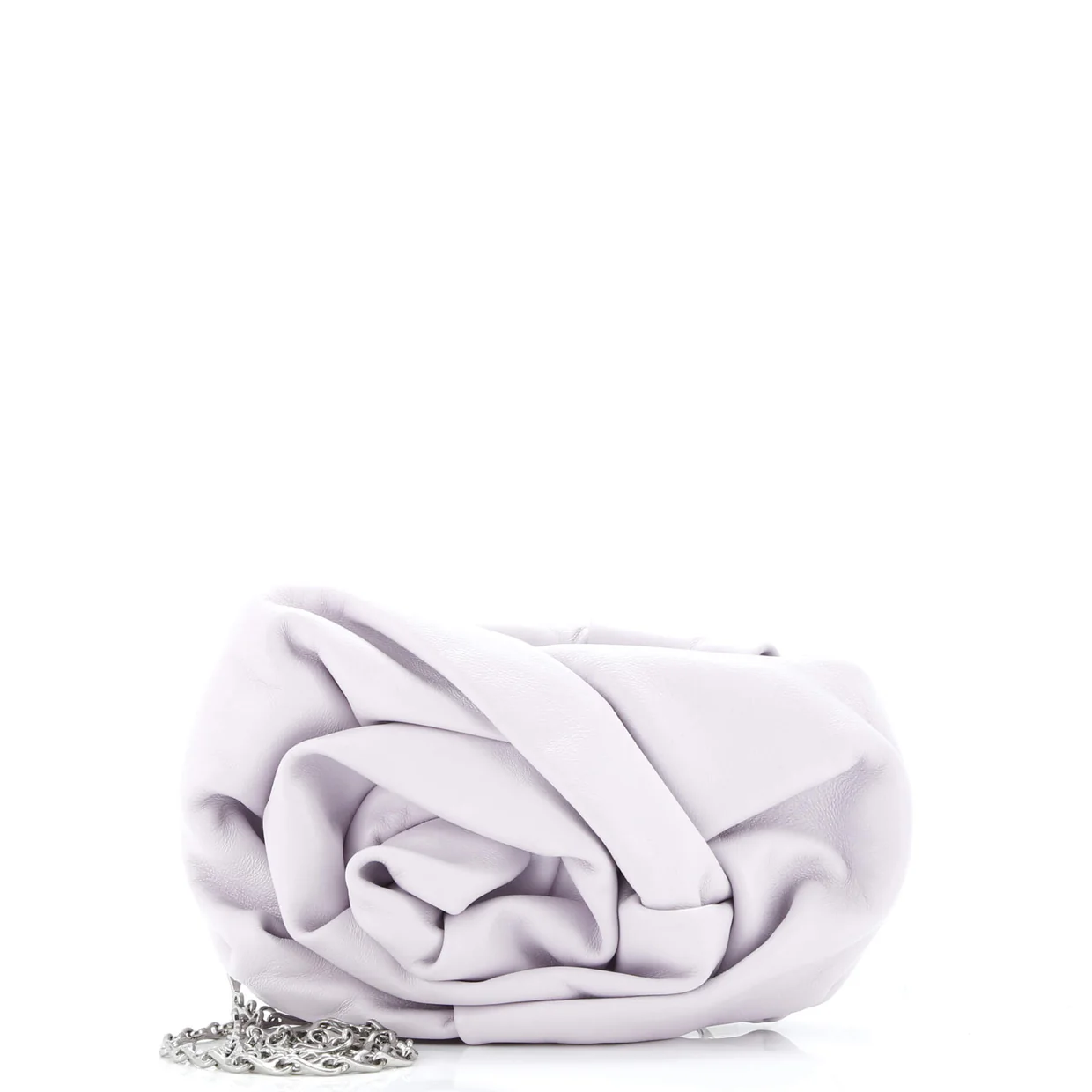 Rose Chain Clutch Leather - Deep Luxury