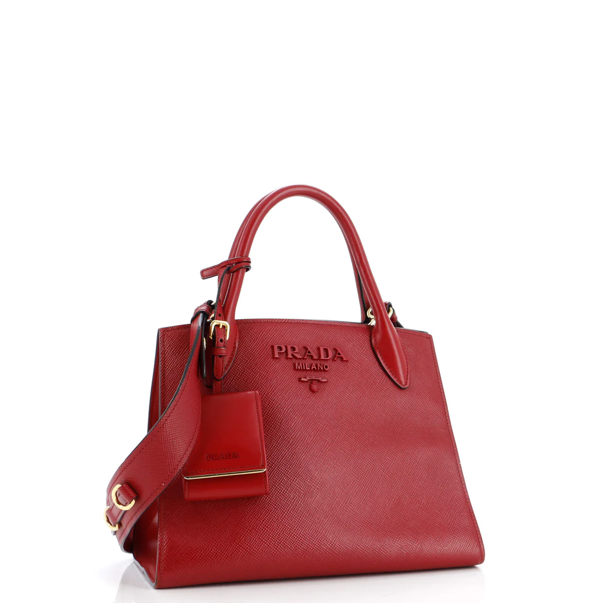 Monochrome Tote Saffiano with City Calf Small - Deep Luxury