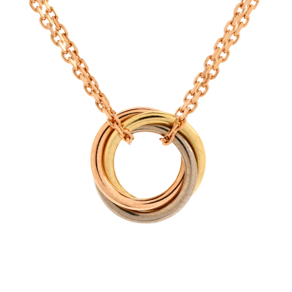 Trinity Choker Necklace 18K Tricolor Gold - Deep Luxury