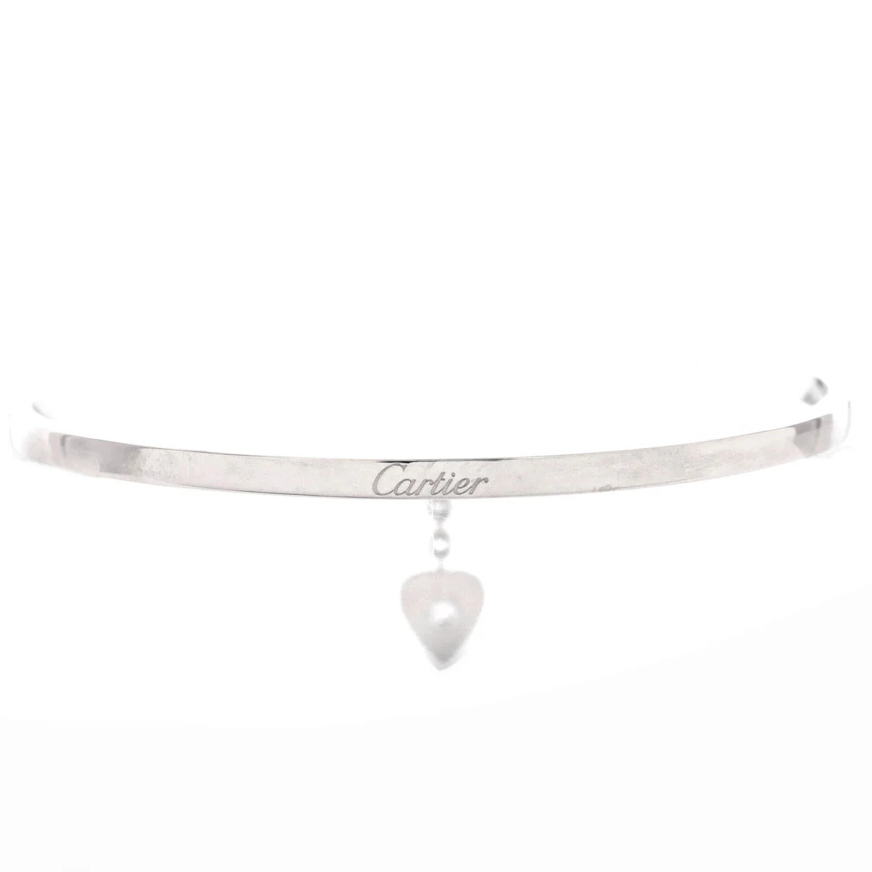 Mon Amour Heart Bracelet 18K White Gold and Diamond - Deep Luxury