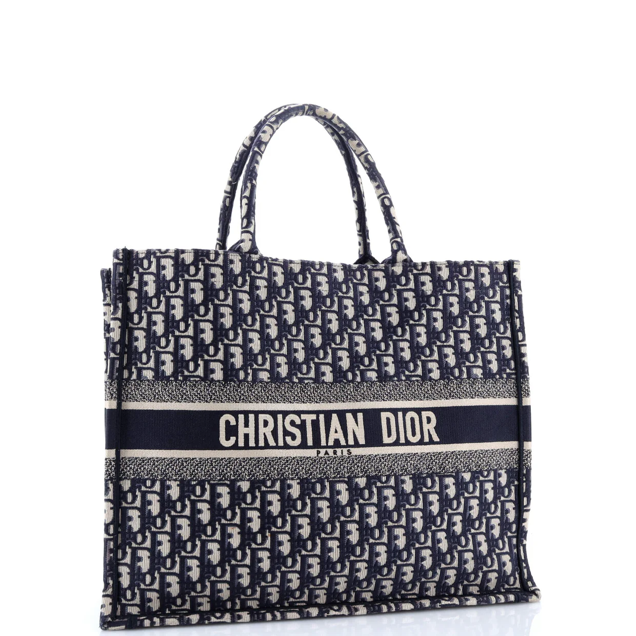 Book Tote Oblique Canvas Large - Deep Luxury