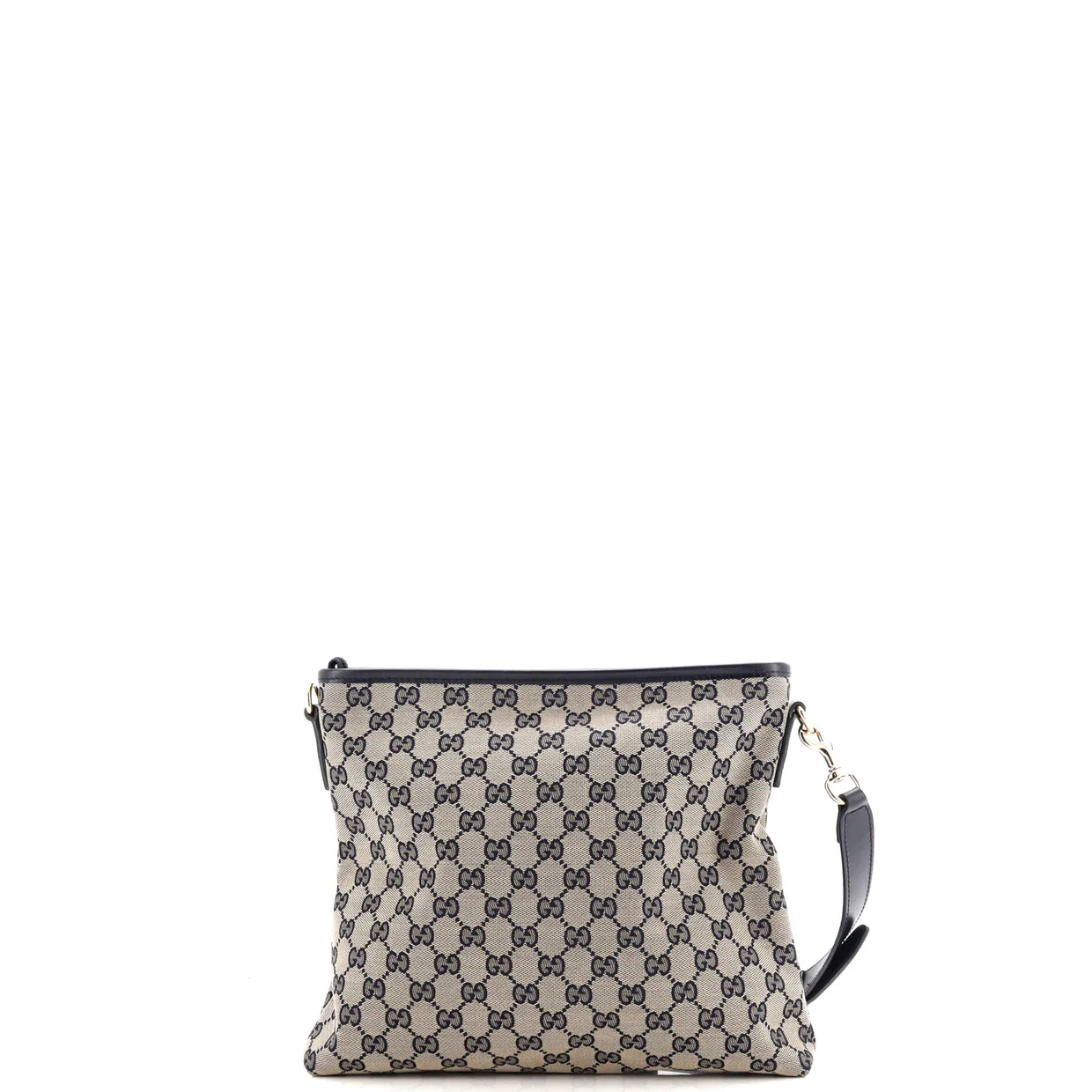 Front Pocket Web Messenger GG Canvas Small - Deep Luxury