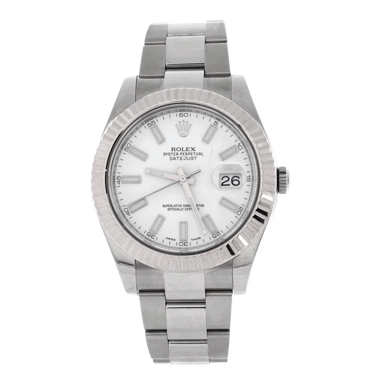 Oyster Perpetual Datejust II Automatic Watch Stainless Steel and White Gold 41 - Deep Luxury