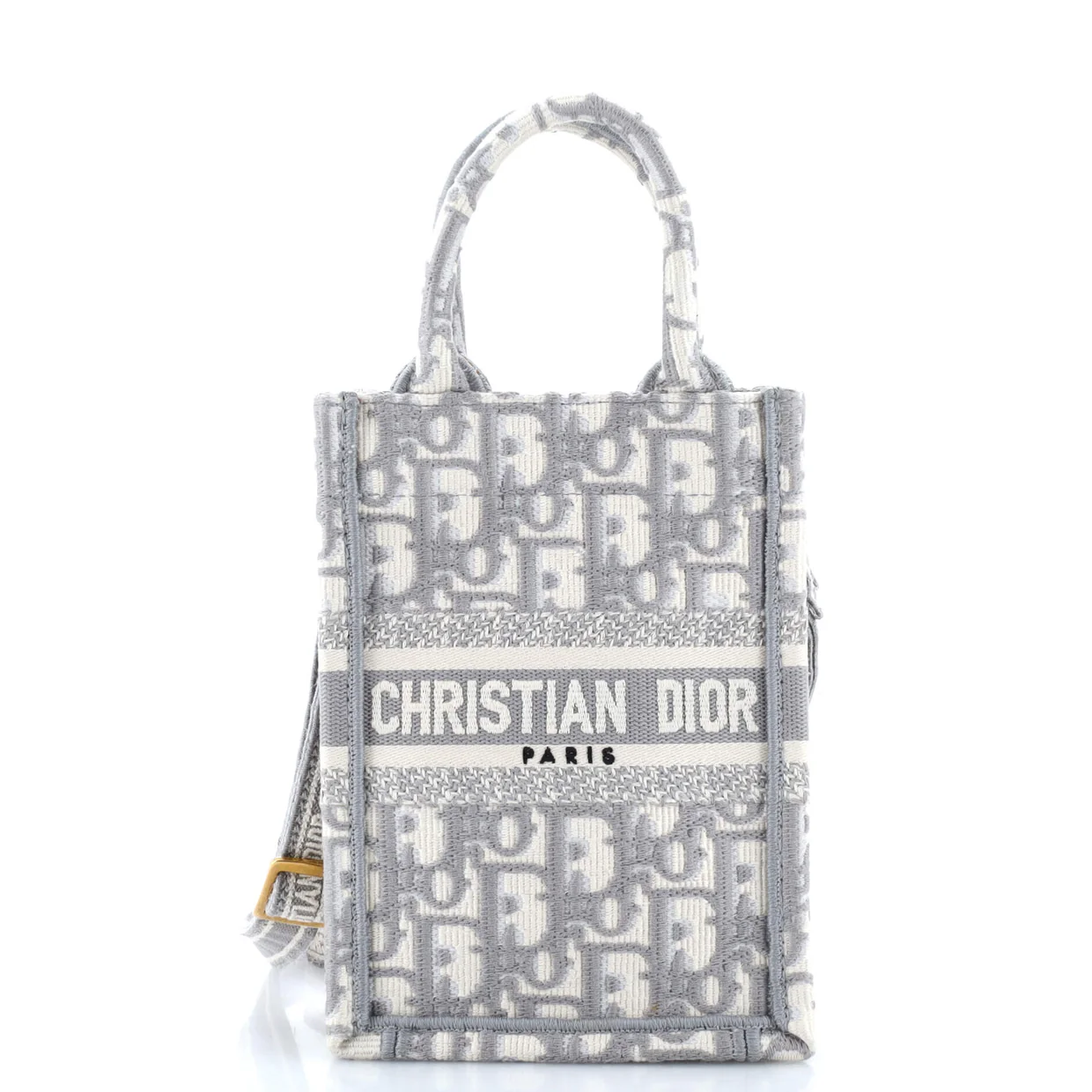 Book Tote Phone Bag Oblique Canvas Mini - Deep Luxury