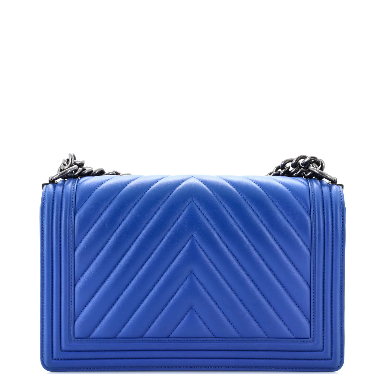 Boy Flap Bag Chevron Calfskin New Medium - Deep Luxury