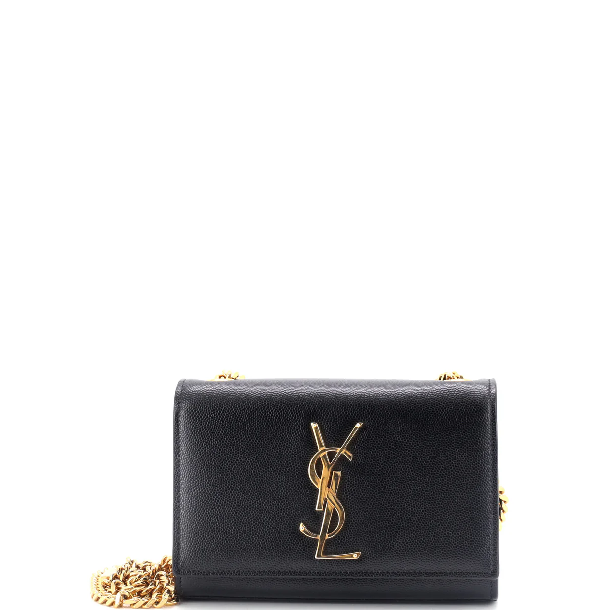 Classic Monogram Crossbody Bag Grainy Leather Small - Deep Luxury