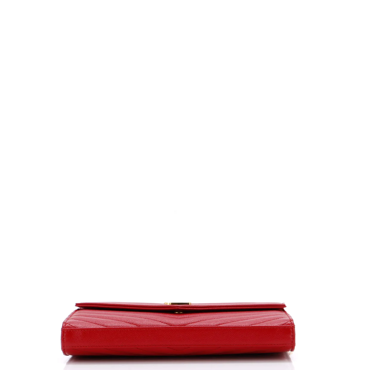 Classic Monogram Wallet on Chain Matelasse Chevron Leather Medium - Deep Luxury
