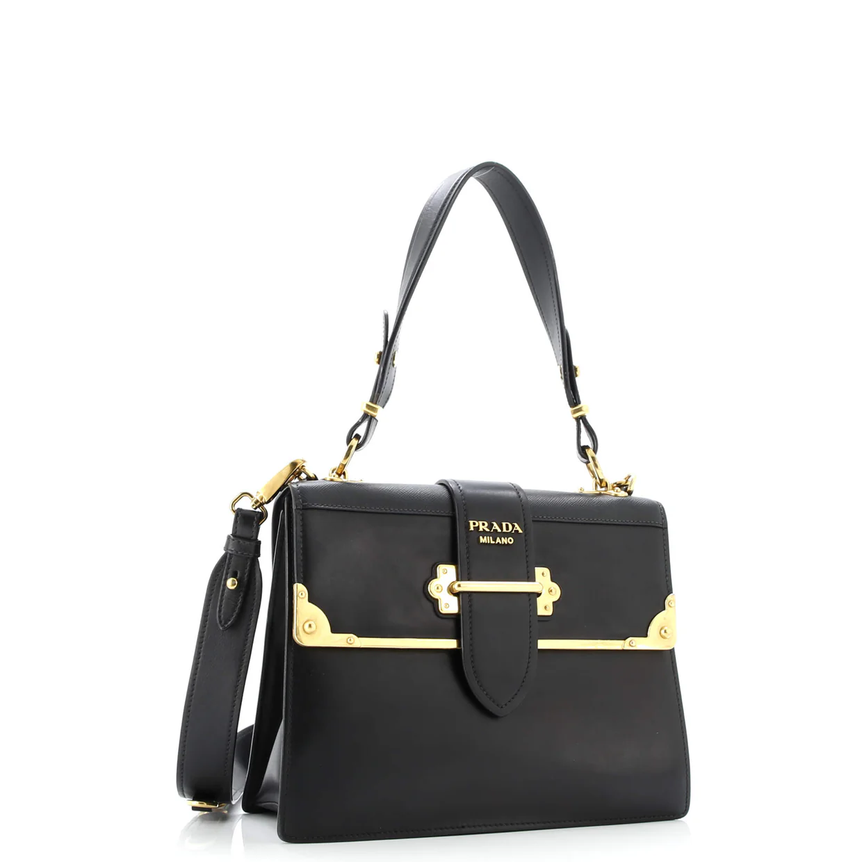 Cahier Convertible Shoulder Bag City Calf and Saffiano Medium - Deep Luxury