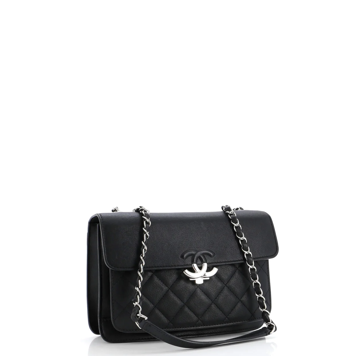 CC Box Flap Bag Quilted Calfskin Small - Deep Luxury