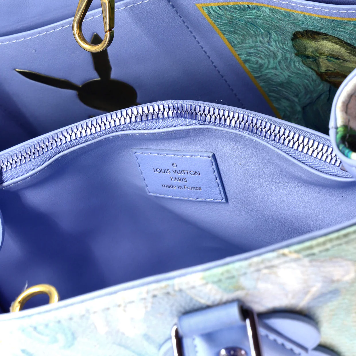 Montaigne Handbag Limited Edition Jeff Koons Van Gogh Print Canvas MM - Deep Luxury