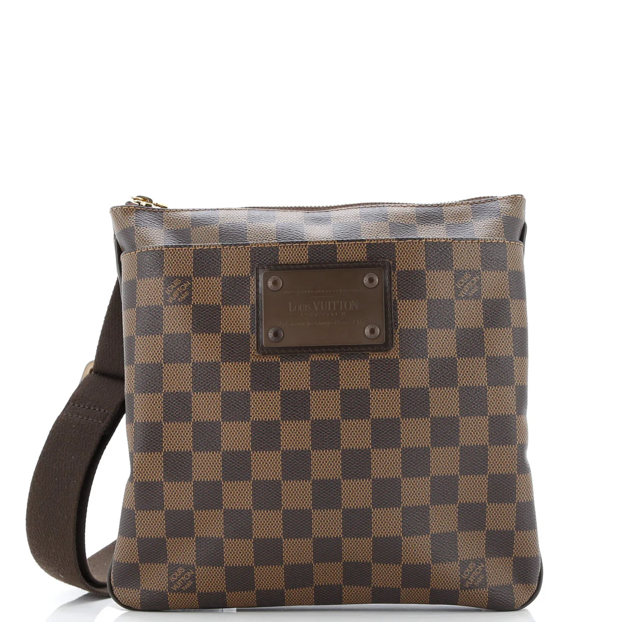 Brooklyn Pochette Plate Damier - Deep Luxury