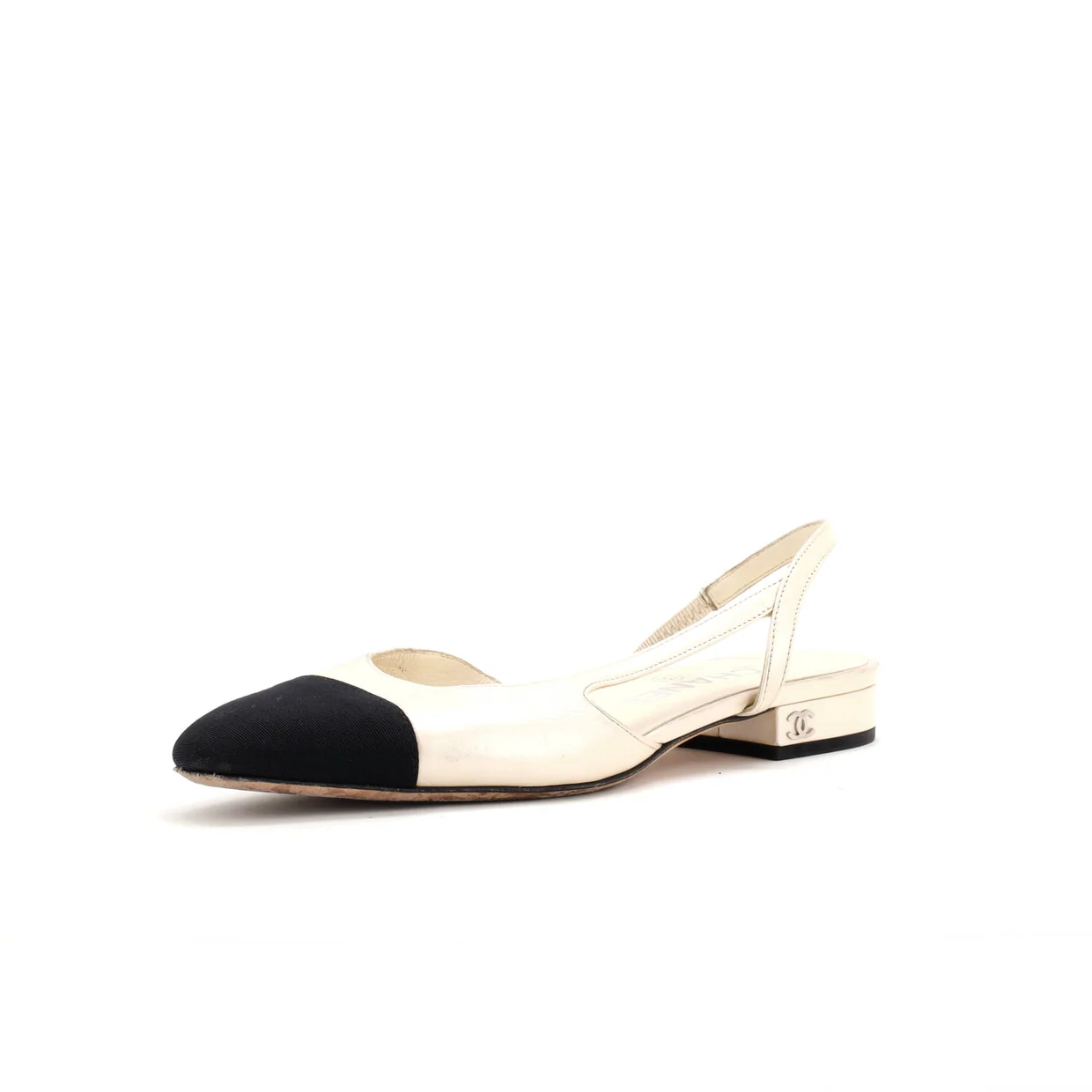 Women's Cap Toe CC Slingback Flats Leather - Deep Luxury