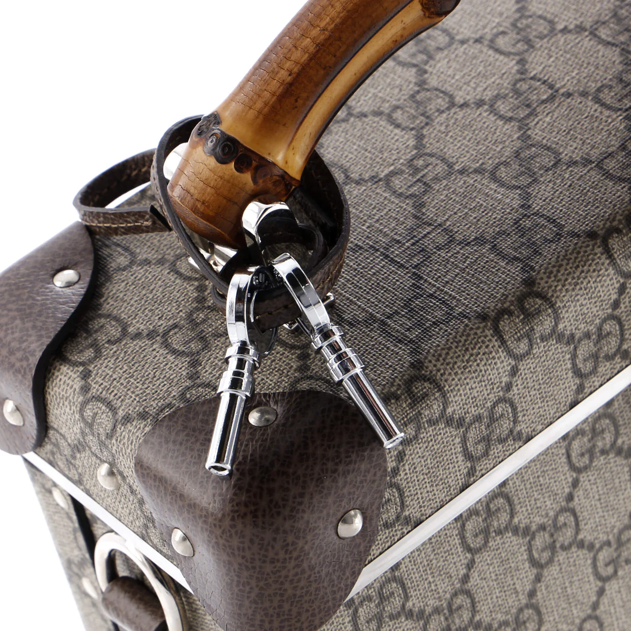 Bamboo Globe-Trotter Vanity Case GG Coated Canvas - Deep Luxury