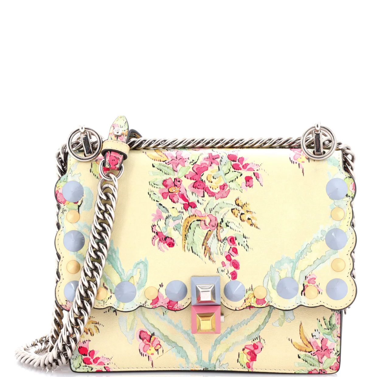 Kan I Bag Embellished Printed Leather Small - Deep Luxury
