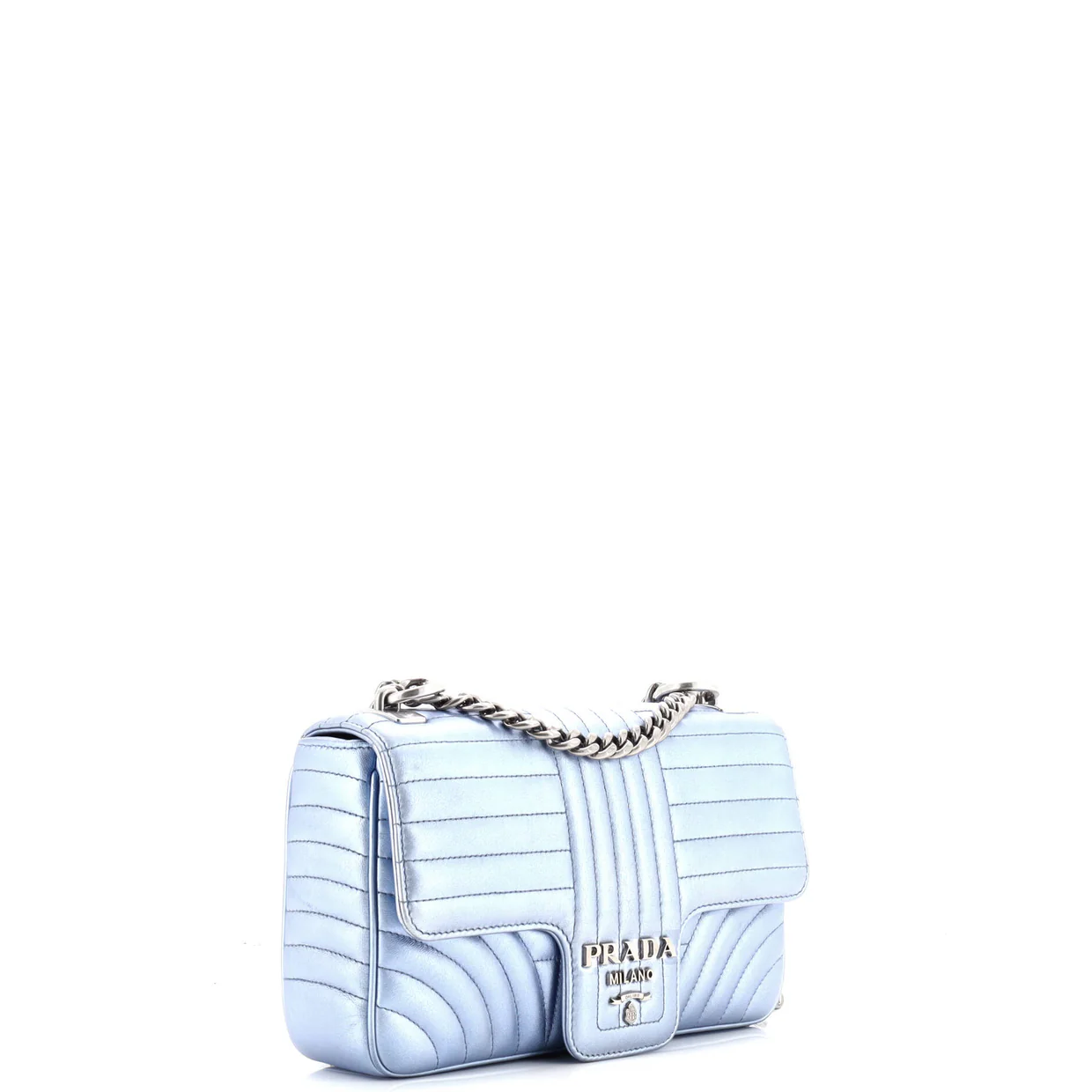 Chain Flap Shoulder Bag Diagramme Quilted Leather Medium - Deep Luxury