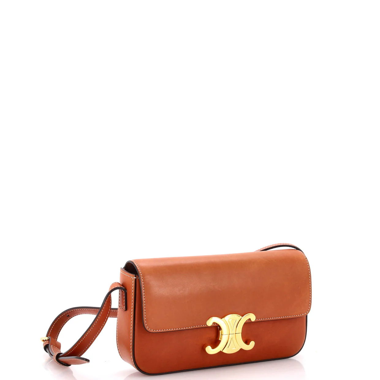 Triomphe East-West Shoulder Bag Smooth Calfskin - Deep Luxury