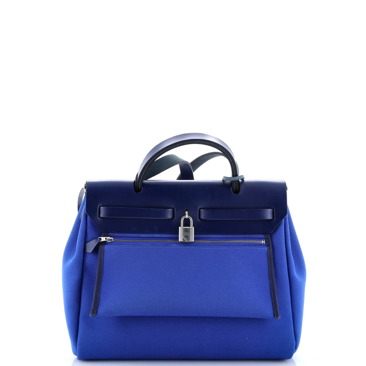 Herbag Zip Leather and Toile 31 - Deep Luxury