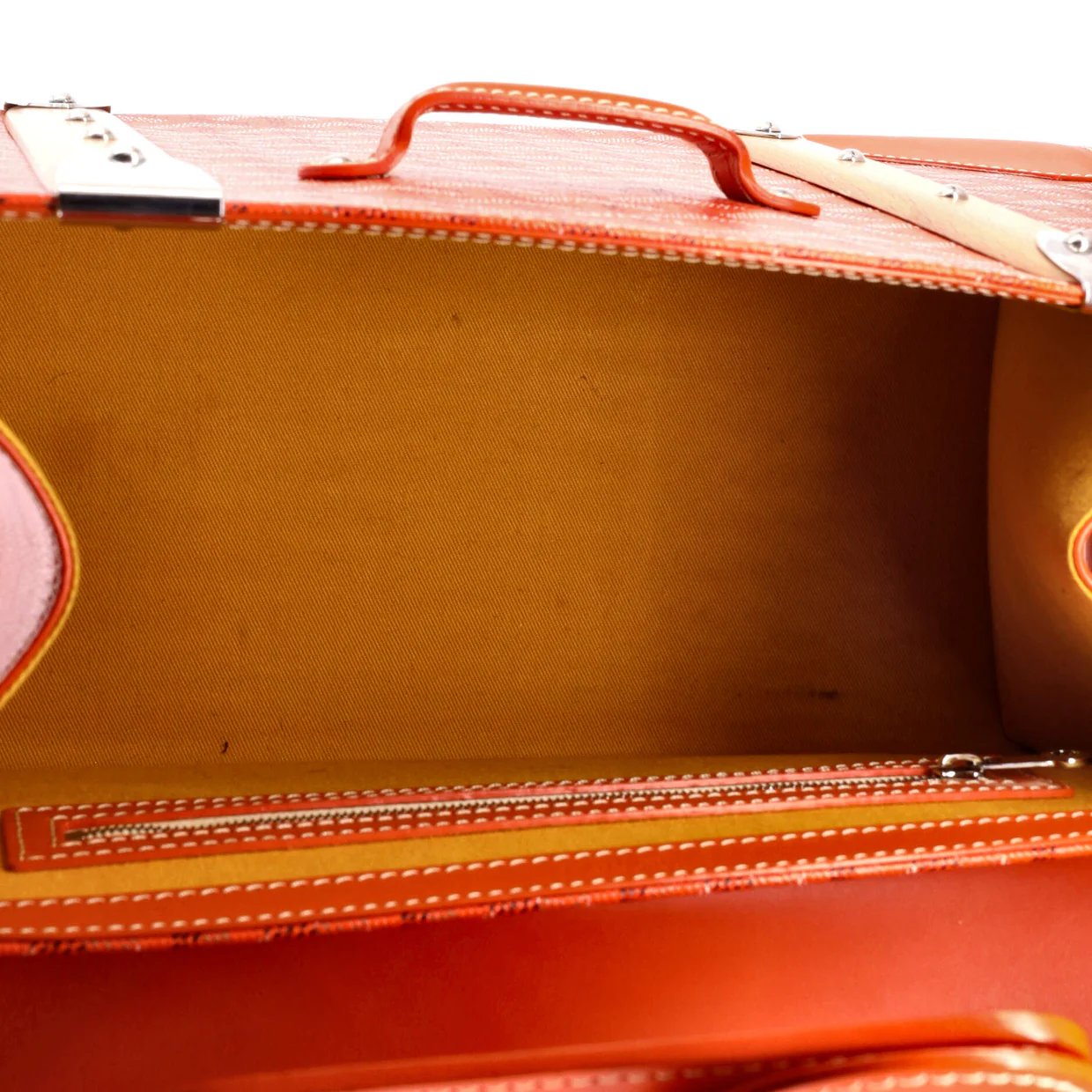 Saigon Top Handle Bag Coated Canvas with Leather MM - Deep Luxury