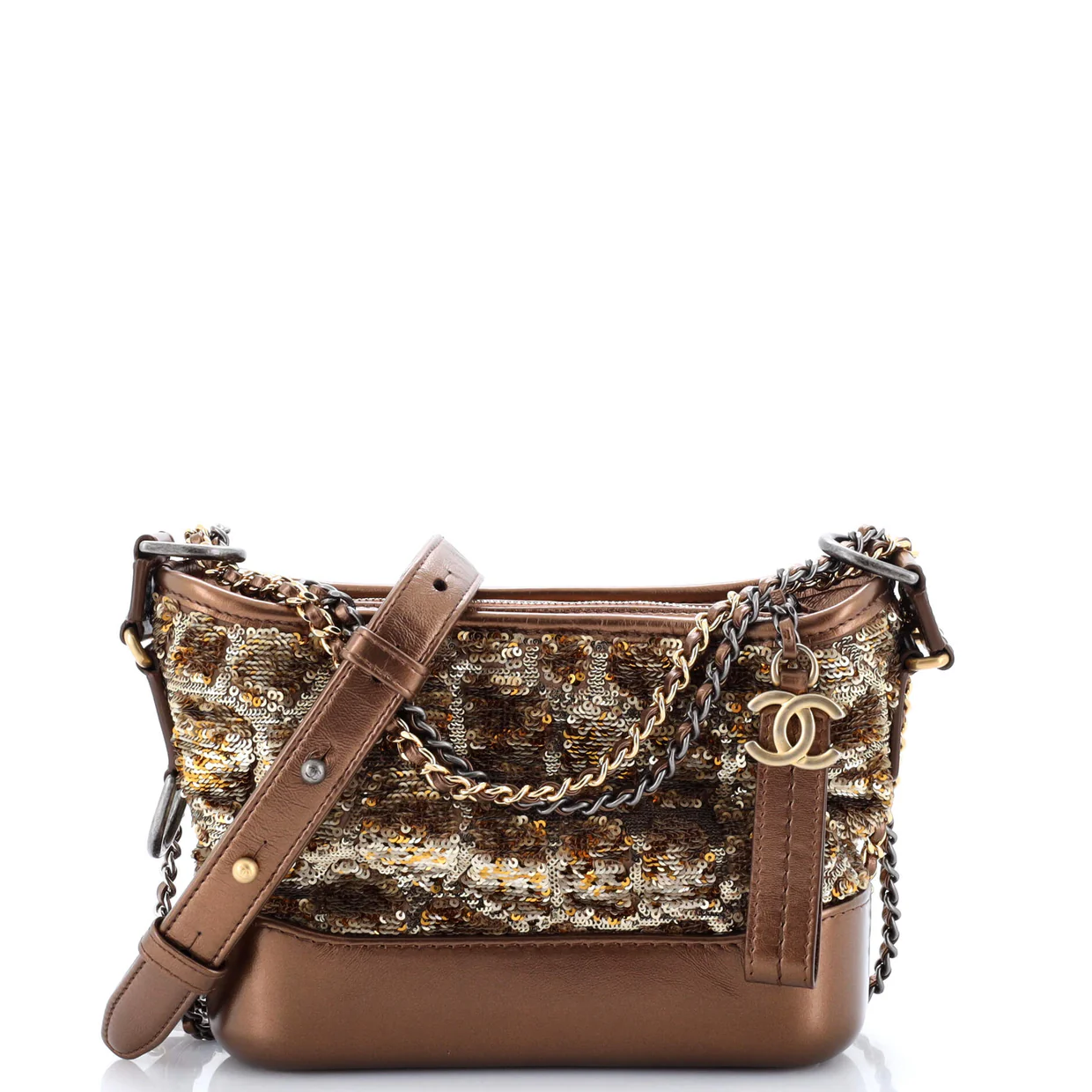 Gabrielle Hobo Sequins Small - Deep Luxury