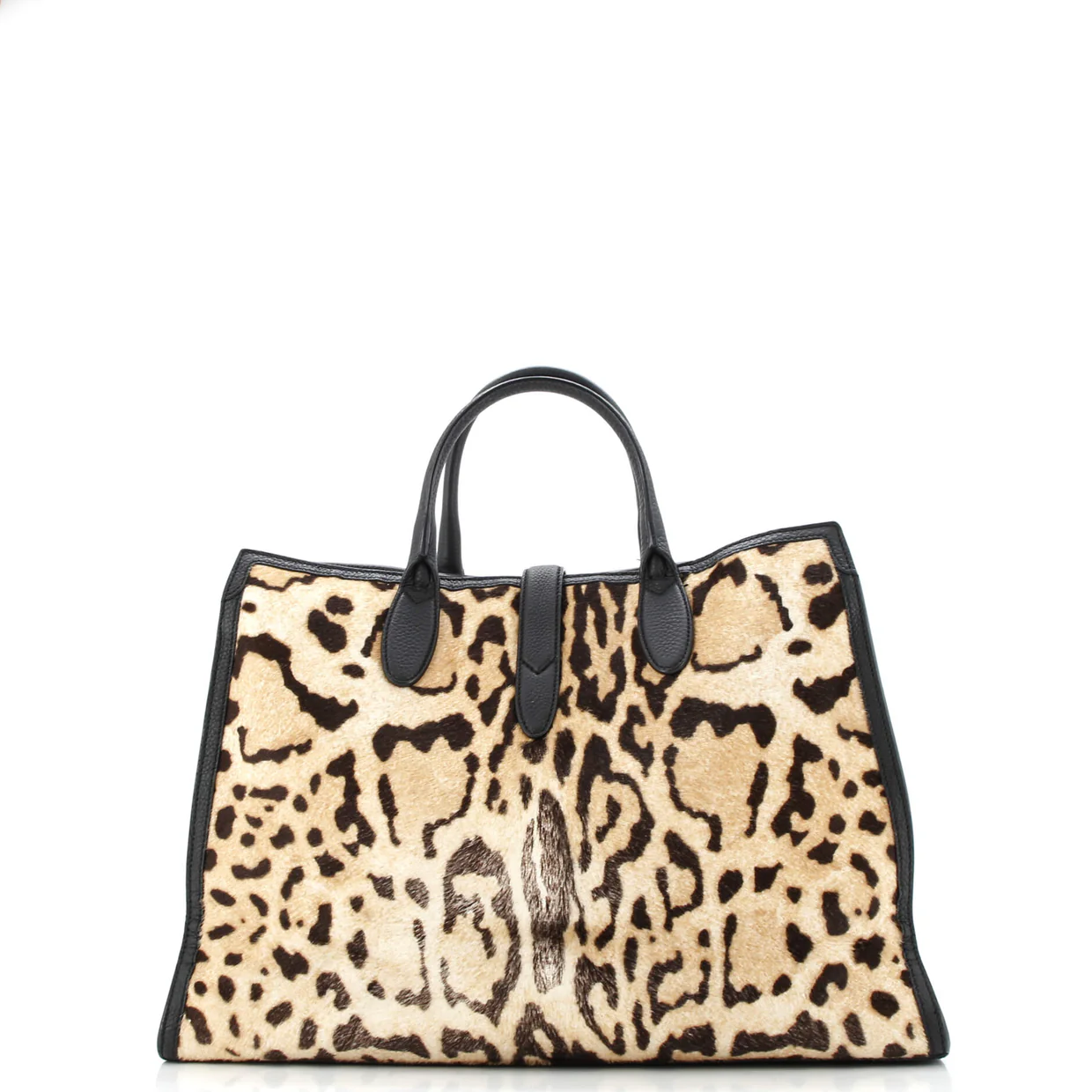 Jackie Soft Tote Printed Calf Hair Large - Deep Luxury
