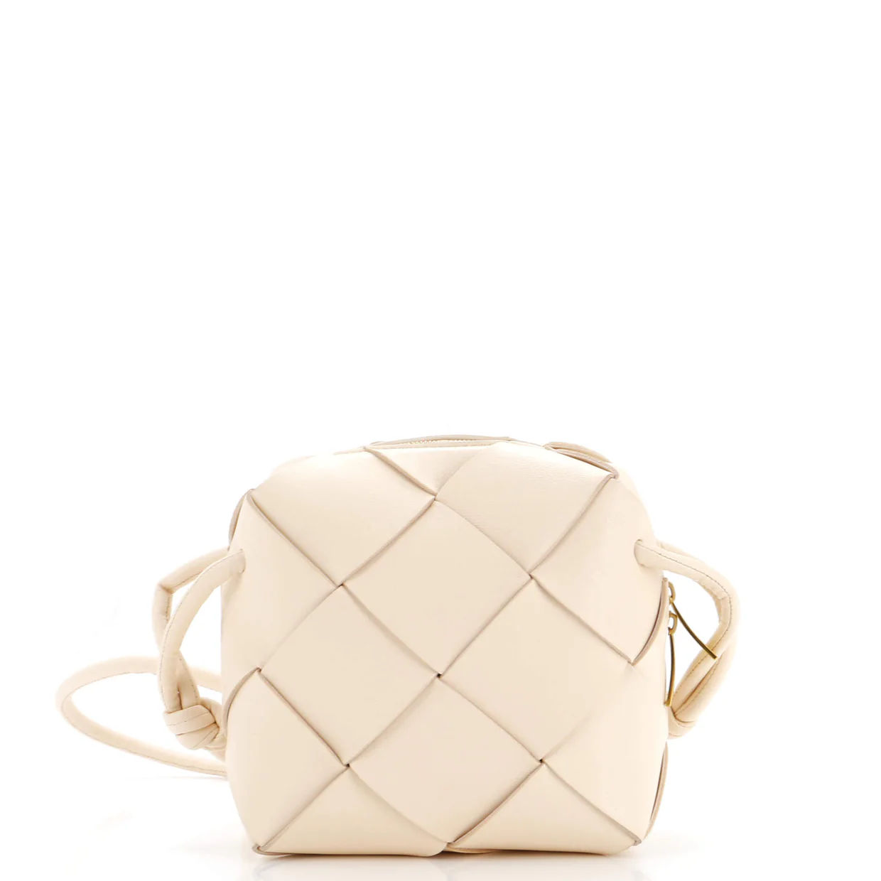 Cassette Camera Crossbody Bag Maxi Intrecciato Leather Mini - Deep Luxury