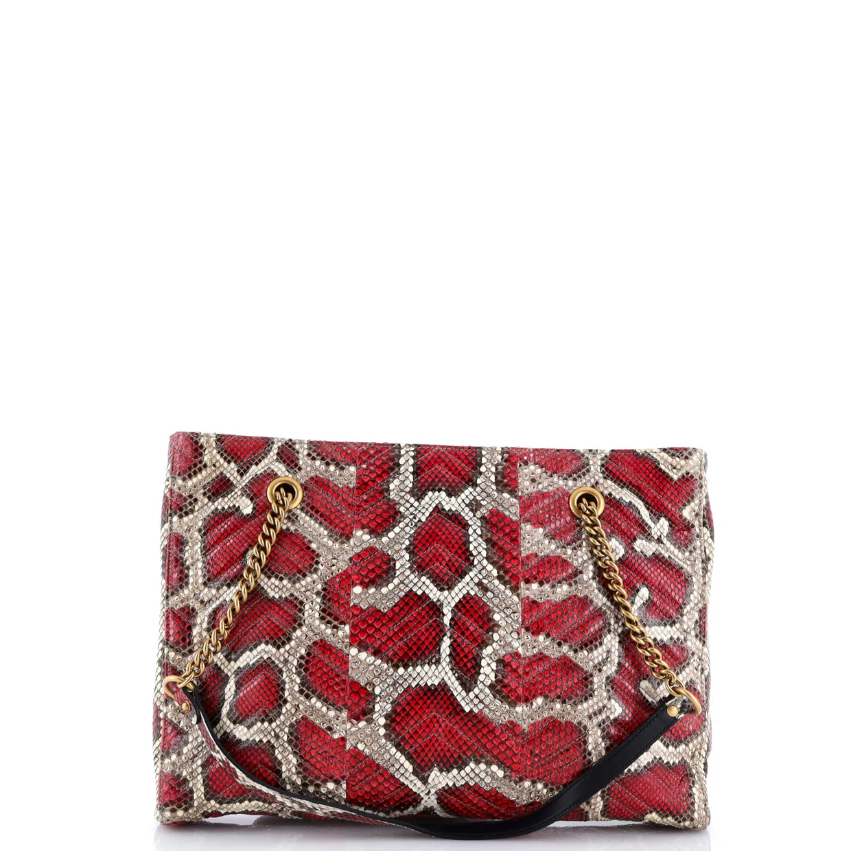 GG Marmont Zip Tote Matelasse Python Medium - Deep Luxury