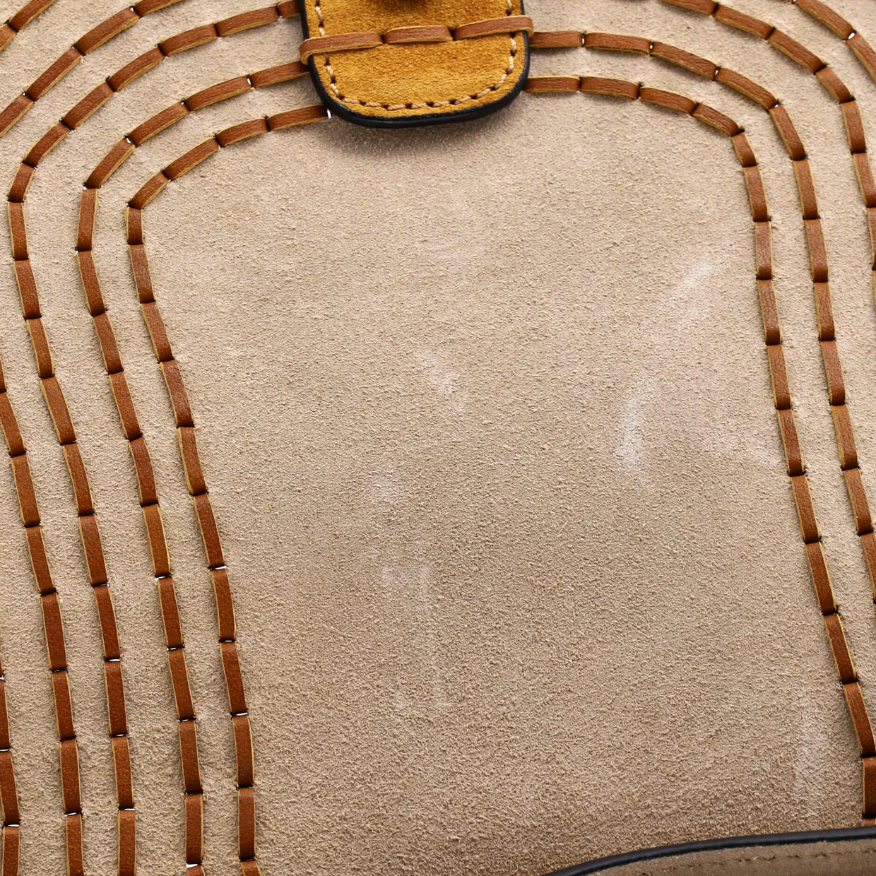 Hudson Handbag Whipstitch Suede Small - Deep Luxury