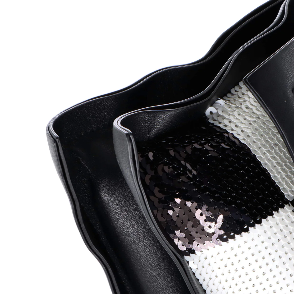 Viva Bow Flap Bag Sequin Embellished Leather Small - Deep Luxury