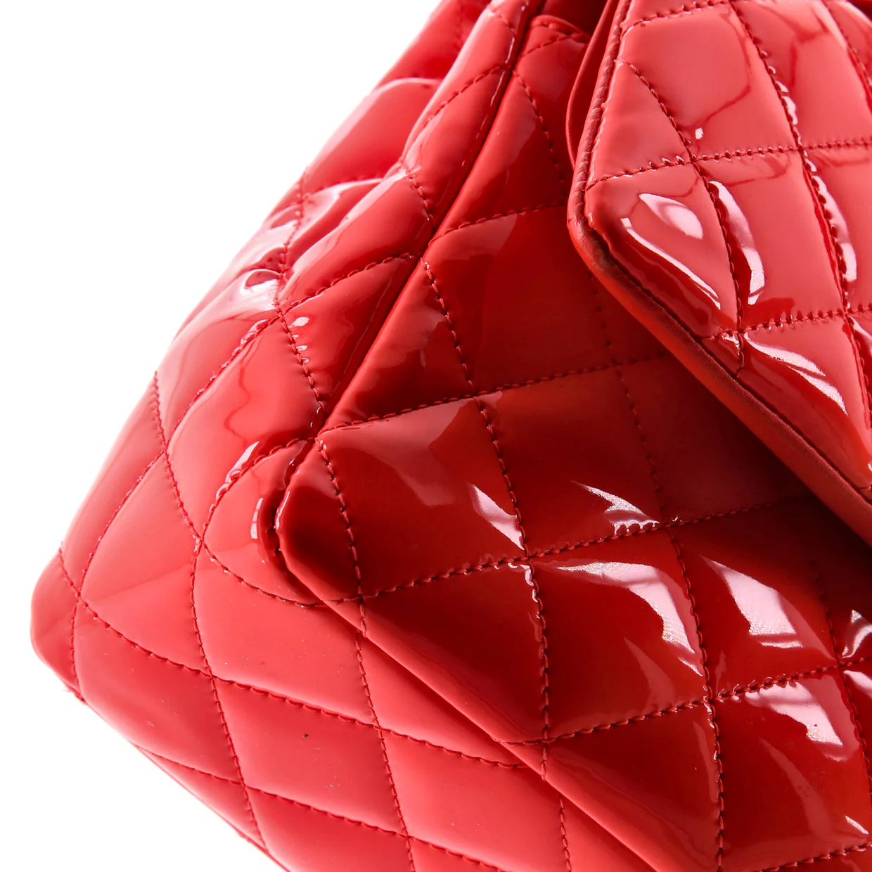 Classic Double Flap Bag Quilted Patent Medium - Deep Luxury