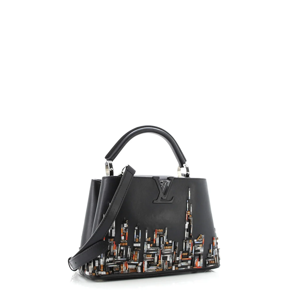 Capucines Bag Limited Edition City Beaded Leather BB - Deep Luxury