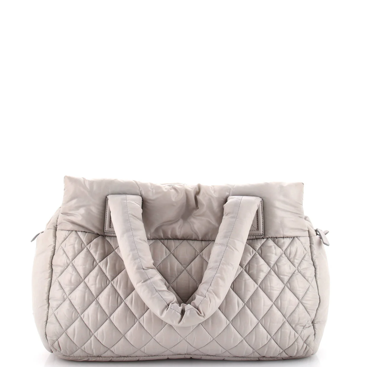 Coco Cocoon Zipped Tote Quilted Nylon Large - Deep Luxury