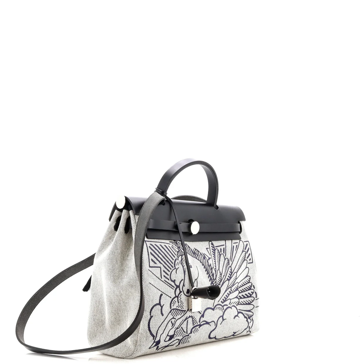 Herbag Zip Pegase Pop Toile and Leather 31 - Deep Luxury